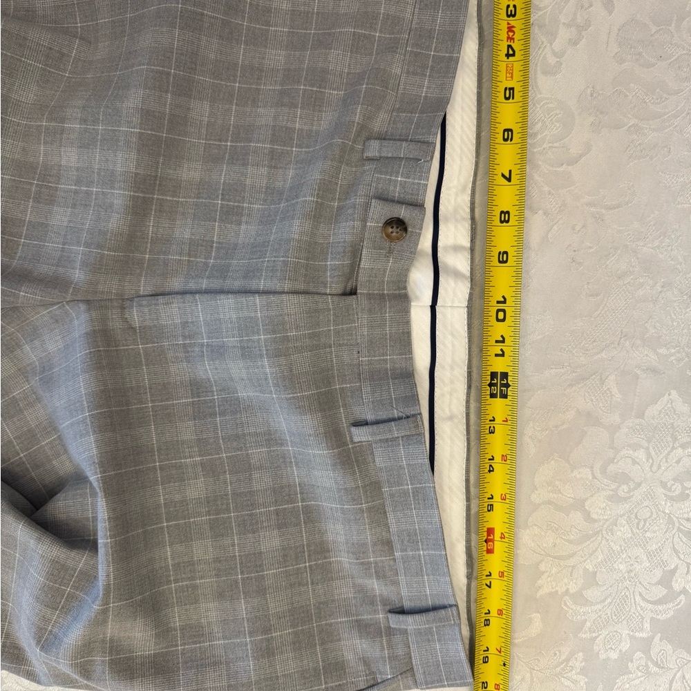 Lauren Ralph Lauren Black label Men’s 40x28 Gray Plaid Dress Pants‎ Flat Front - Picture 4 of 12
